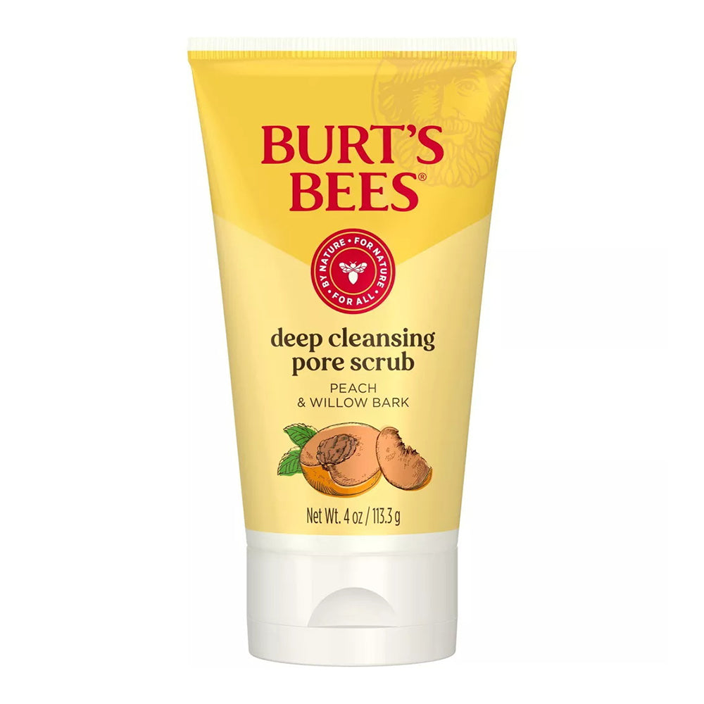 Burts Bees Deep Cleansing Facial Pore Scrub Peach and Willow Bark 4Oz (113g)