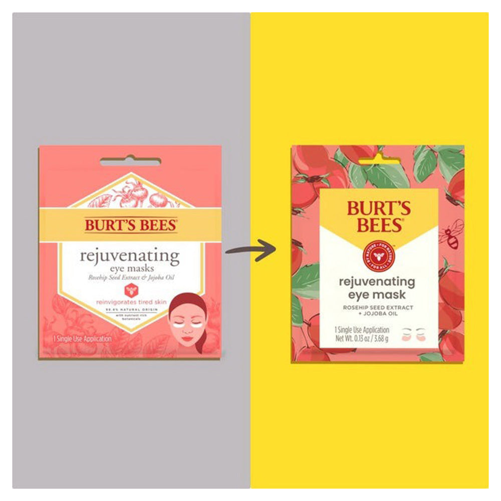Burts Bees Rejuvenating Eye Mask with Natural Extracts 1Ea