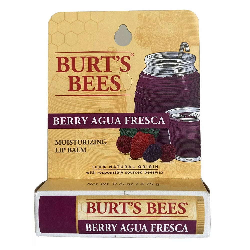 Burts Bees Natural Moisturizing Lip Balm Berry Agua Fresca 0.15Oz (4.25g)