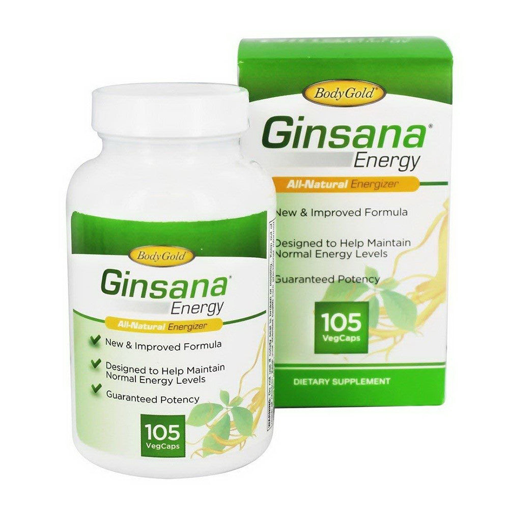 Ginsana All-Natural Energizer Vegcaps, 105 Ea