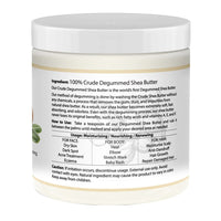 Its Pure Natural Crude Degummed African Ivory Shea Butter, 8 Oz