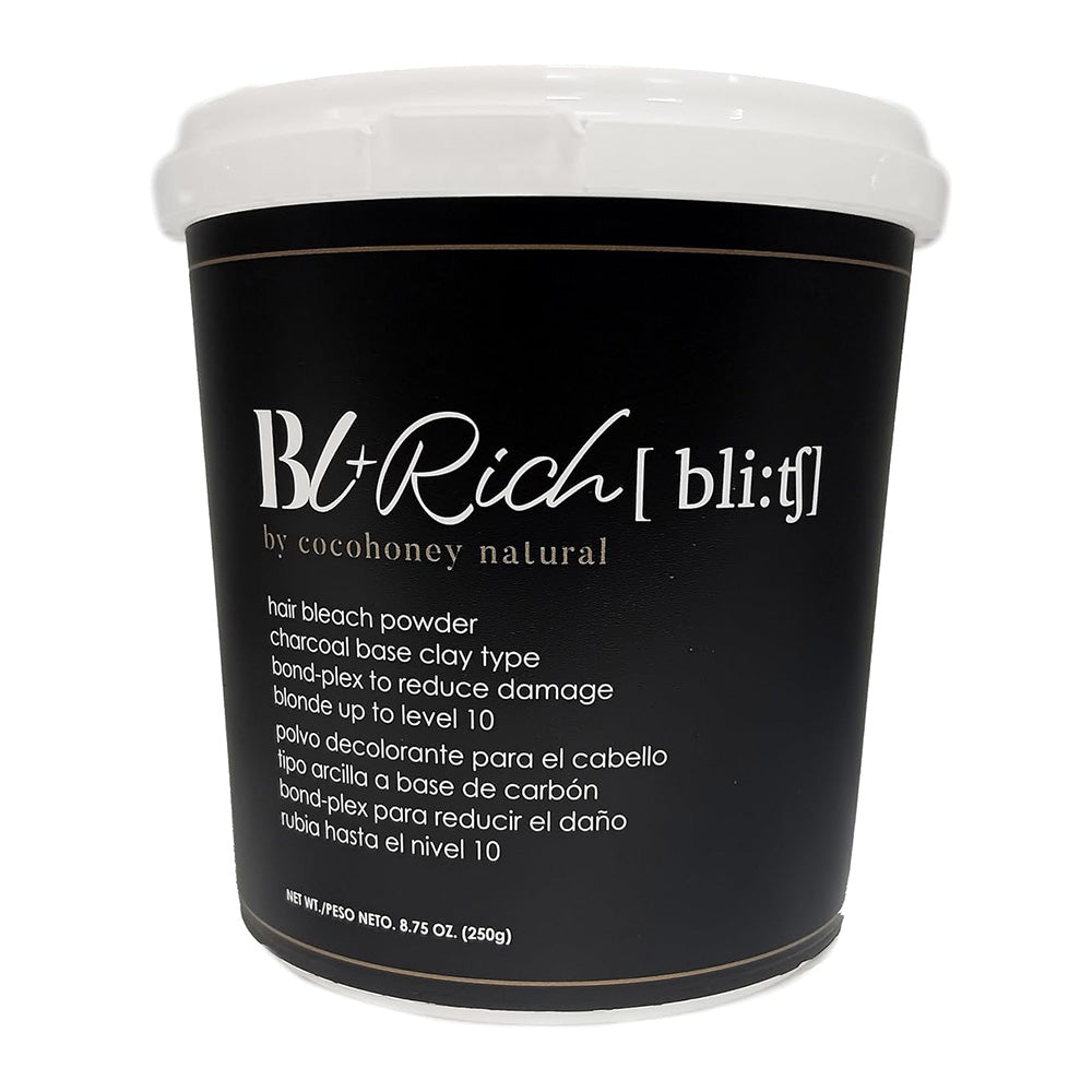 VR Charcoal Hair Bleach Powder Extra Strength Lightener for Toning and Neutralizing Brass 8.75Oz (250g)