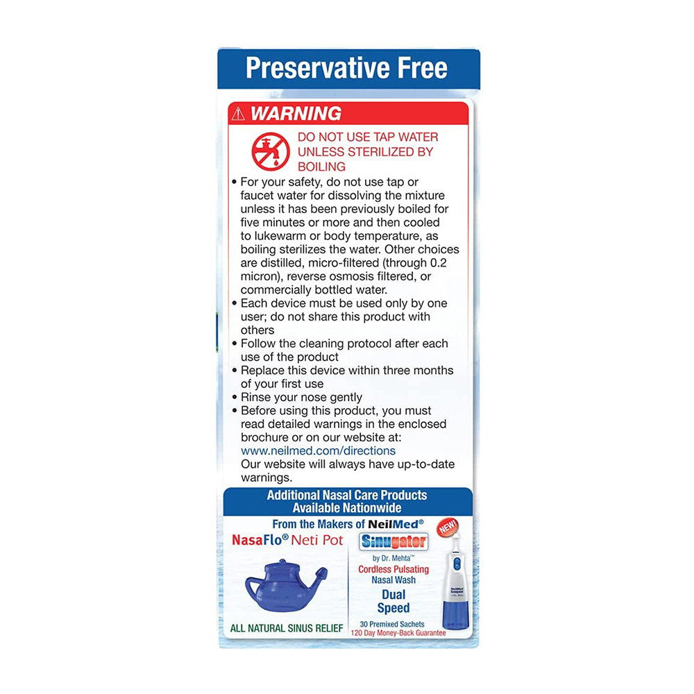 Neilmed Sinus Rinse Allergy And Sinus Premixed Packets, 100 Ea