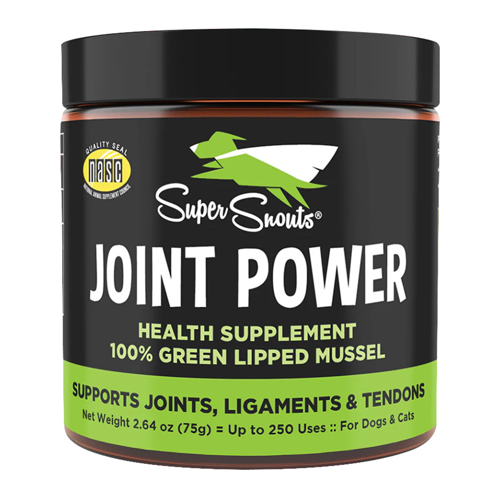Super Snouts Joint Power Green Lipped Mussel Supplement for Dogs and Cats 2.64Oz (75g)