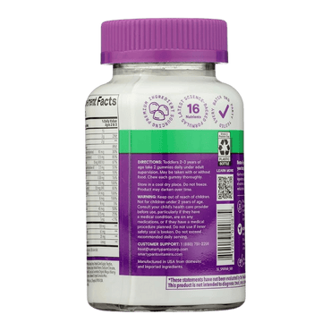 SmartyPants Organic with Probiotics Toddler Formula, Multivitamin Gummies, 60 Ea