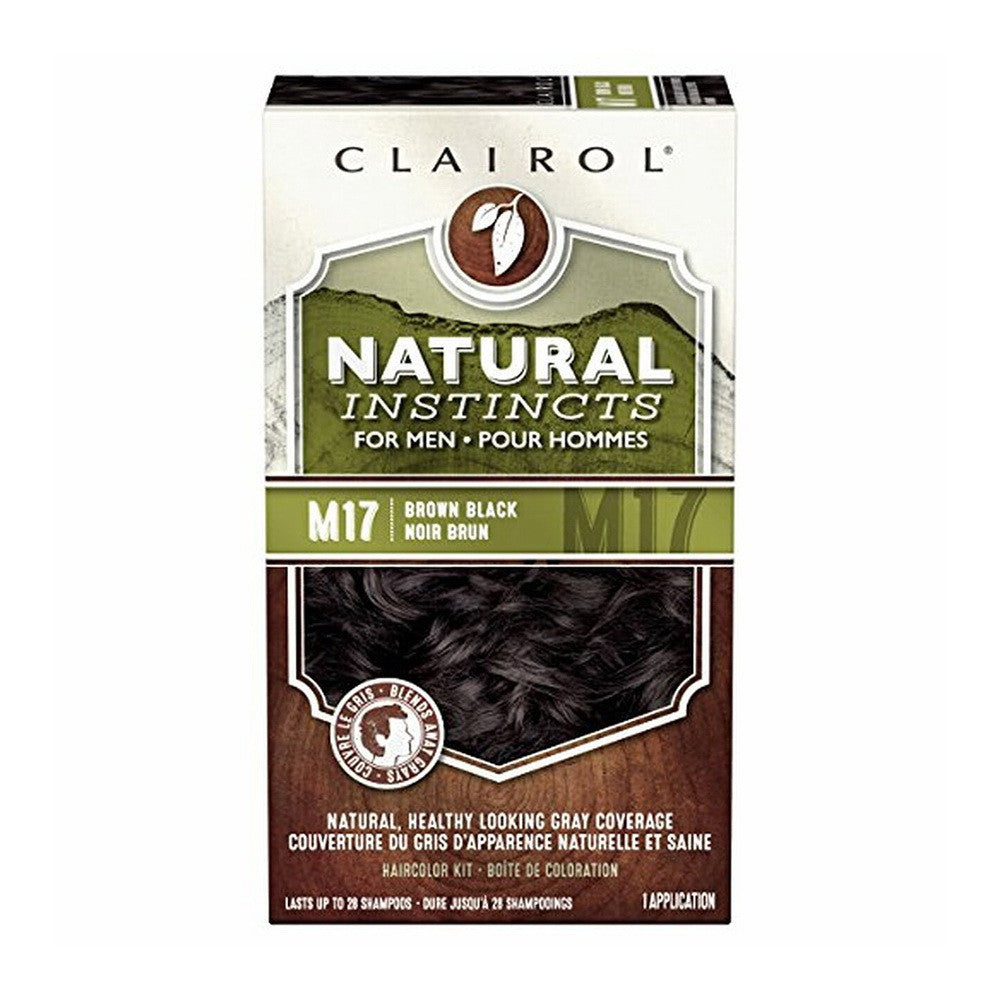 Clairol Natural Instincts Brown Black For Men #M17 Haircolor, 1 Ea