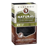 Clairol Natural Instincts Hair Color for Men, M19 Black, 1 Kit