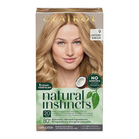 Clairol Natural Instincts Demi-Permanent Hair Color Kit, 9 Light Blonde, 1 Ea