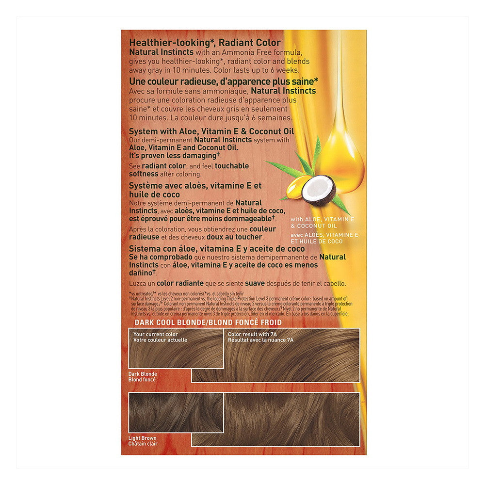 Clairol Natural Instincts Haircolor Kit, Sandalwood Dark Cool Blonde 10, 1 Ea