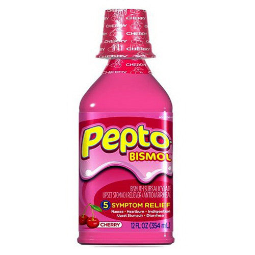 Pepto-Bismol Liquid Cherry, Upset Stomach Liquid - 12 Oz