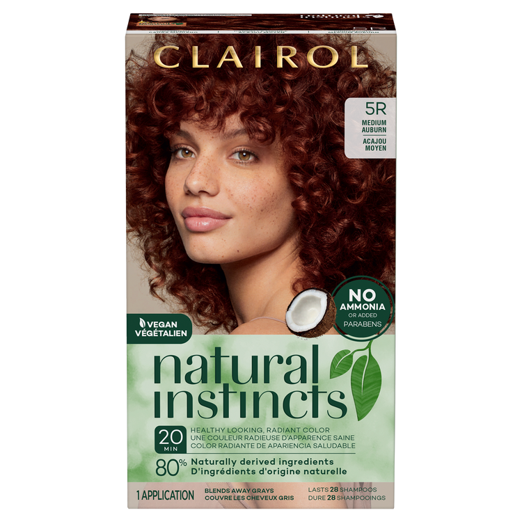 Clairol Natural Instincts Hair Color Kit, 22 Medium Auburn Brown, 1 Ea