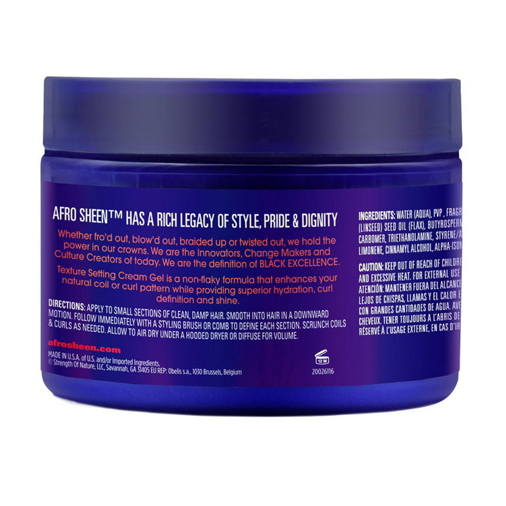 Afro Sheen Texture Setting Cream Gel, 12 Oz