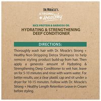 Dr. Miracles Strong and Healthy Hydrating and Strengthening Deep Conditioner, 12 Oz