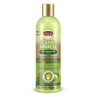 African Pride Olive Miracle Anti breakage 2 In 1 Hair Shampoo And Conditioner, 12 Oz