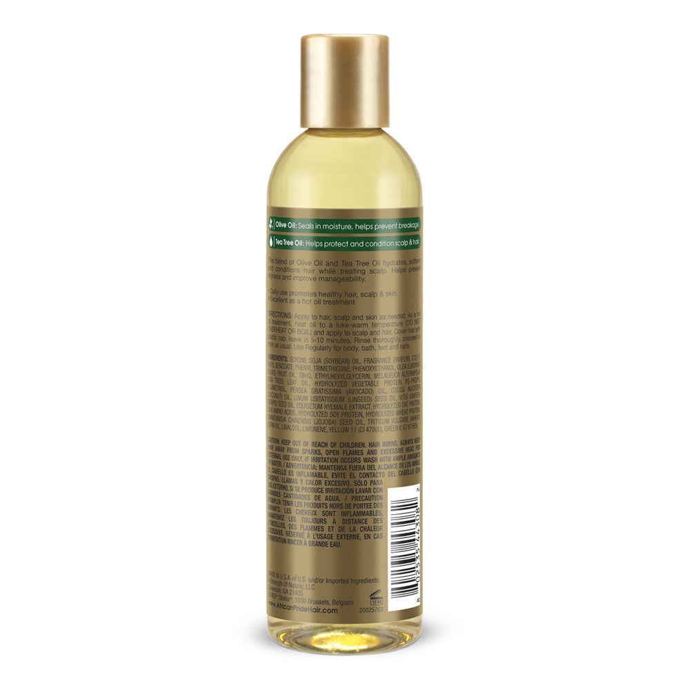 African Pride Olive Miracle Anti-Breakage Maximum Strengthening Hair Growth Oil, 8 Oz