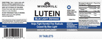Windmill Lutein Blue Light Defense Tablets for Eye Health, 30 Ea