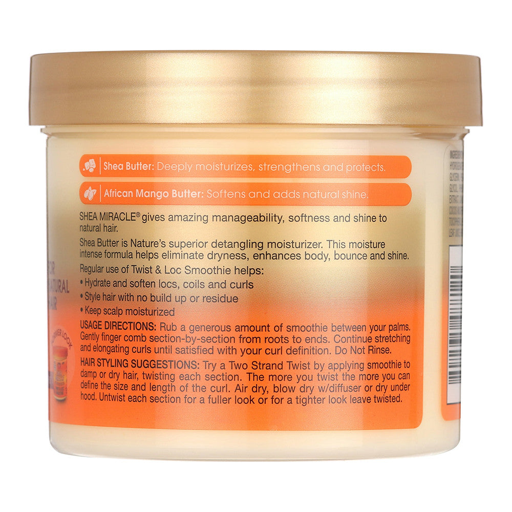 African Pride Shea Miracle Moisture Intense Twist and Loc Smoothie, 12 Oz
