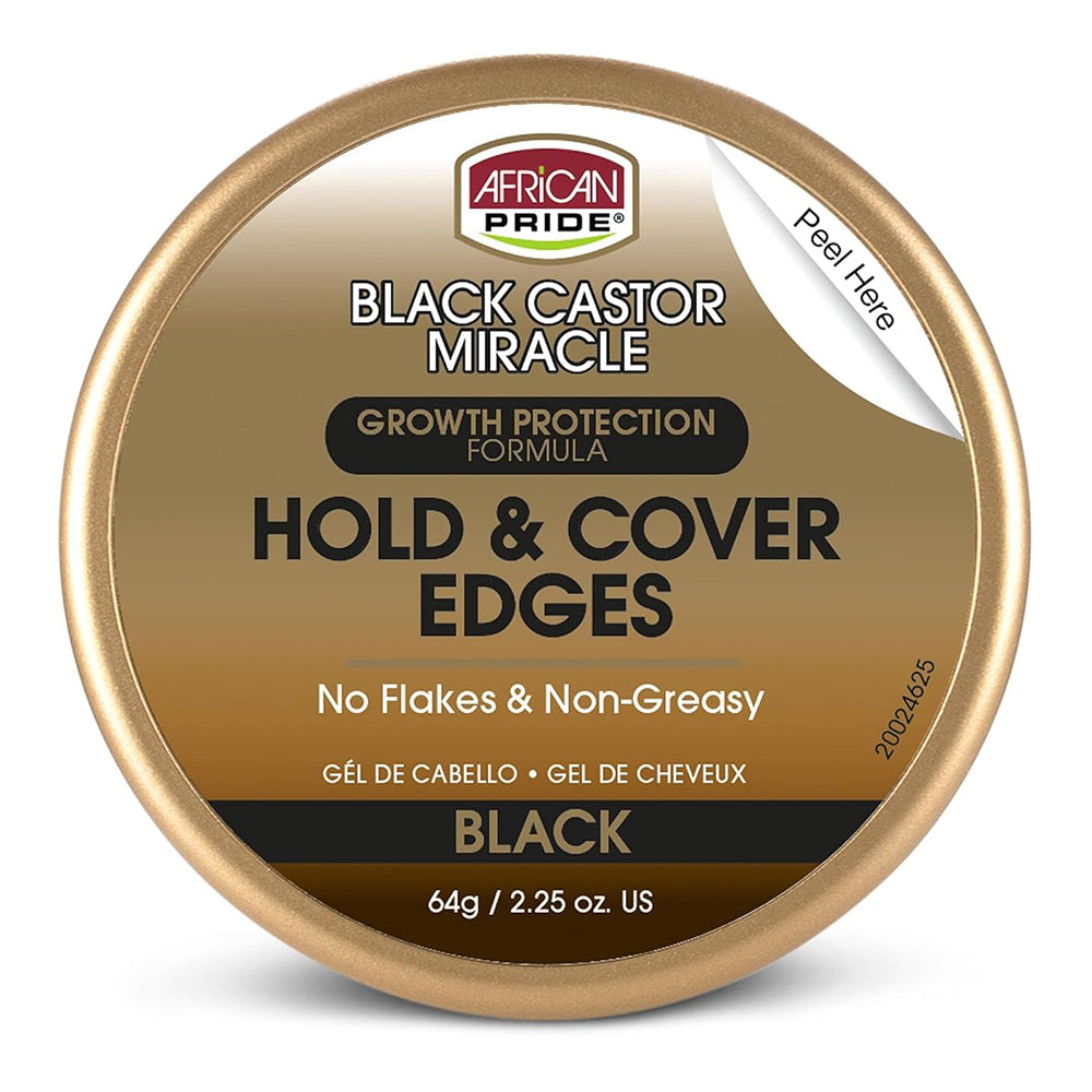African Pride Miracle Edge Control Super Hold for Sleek Finish 2.25Oz (64g)