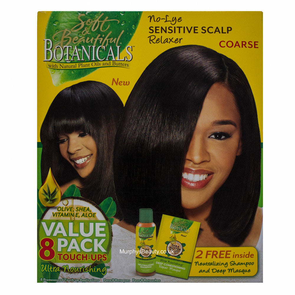Soft and Beautiful Botanicals No-Lye Sensitive Scalp Relaxer, 8 Ea