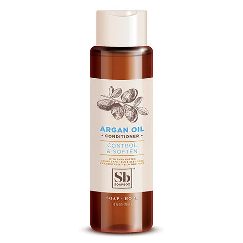 SoapBox Control and Soften Hair Conditioner with Shea Butter, Argan Oil, 16 Oz