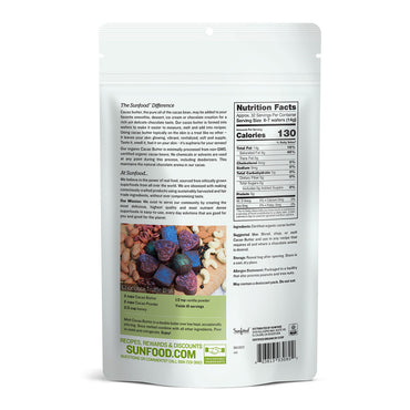 Sunfood Superfoods Organic Cacao Butter with Pure Cacao Oil, 1 Lb