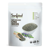 Sunfood Superfoods Raw Organic Chia Seeds Great For Weight Loss, 16 Oz
