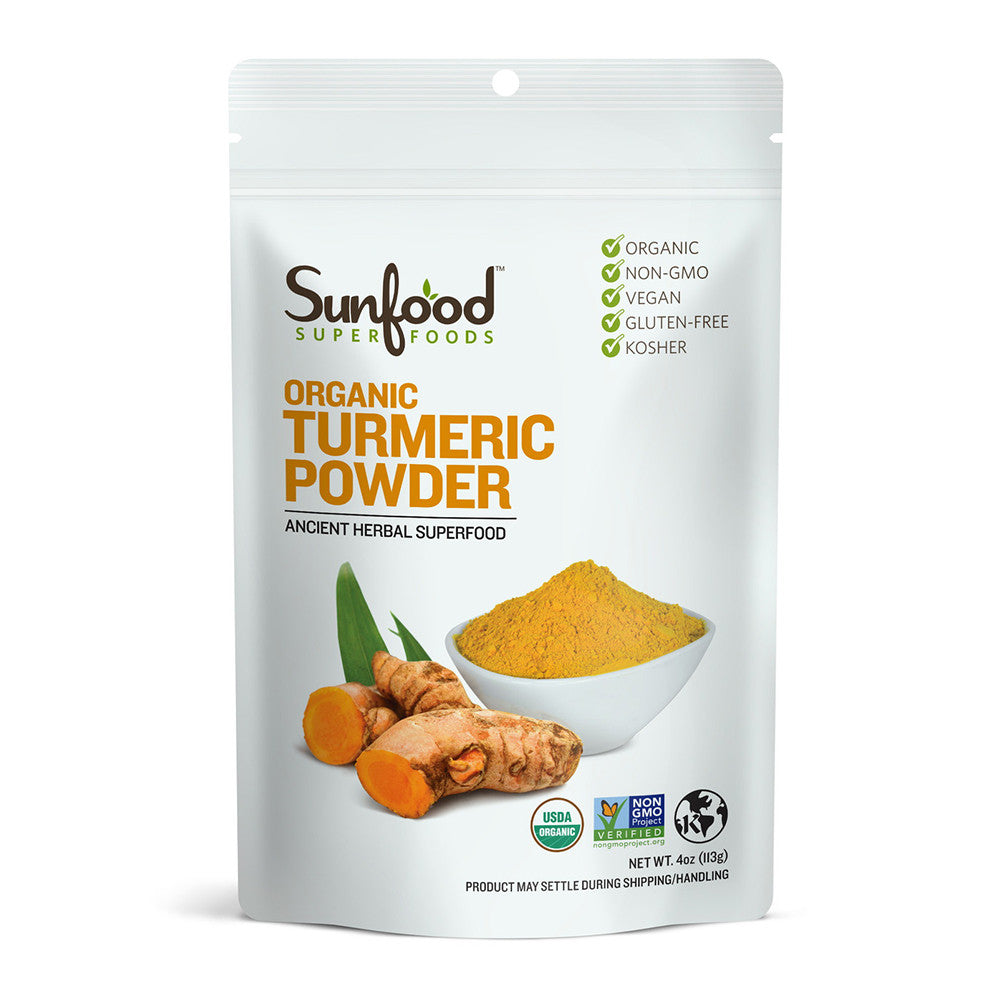 Sunfood Superfoods Organic Turmeric Powder, 4 Oz