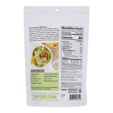 Sunfood Superfoods Organic Maca Root Powder, 8 Oz