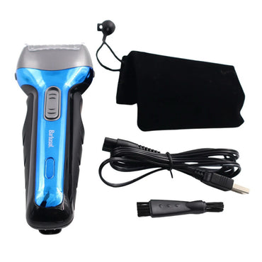 Barabsol Rechargeable Wet and Dry Foil Shaver with Stainless Steel Blades, 1 Ea