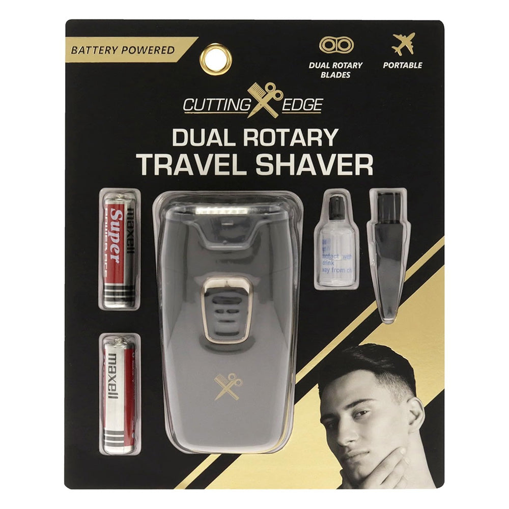 Cutting Edge Shaver Dual Rotary Travel Battery Powered Shaver 1Ea