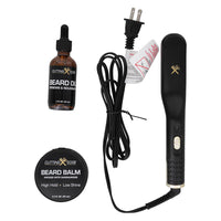 Cutting Edge Heated Beard Straightener Beard Balm and Oil Hot Comb Tool for Men, 1 Ea