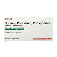 Rugby Sodium, Potassium and Phosphorus Sugar Free Supplement Powder Concentrate, 100 Ea