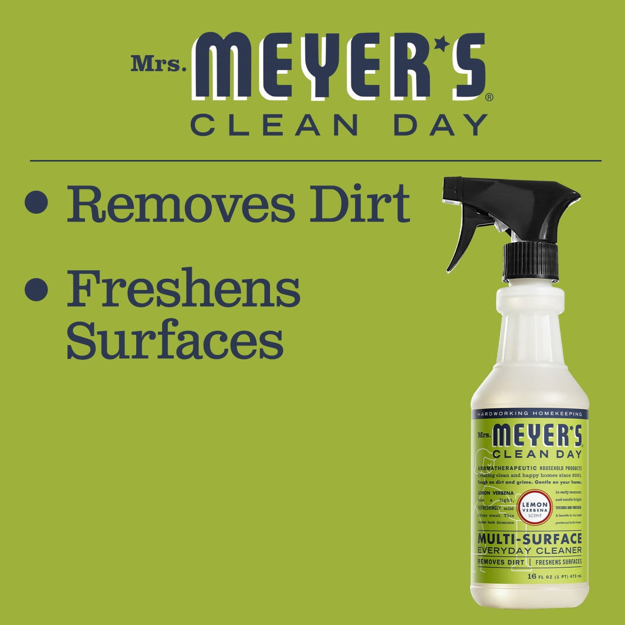 Mrs. Meyers Clean Day Multi-Surface Everyday Cleaner Lemon Verbena, 16 Oz