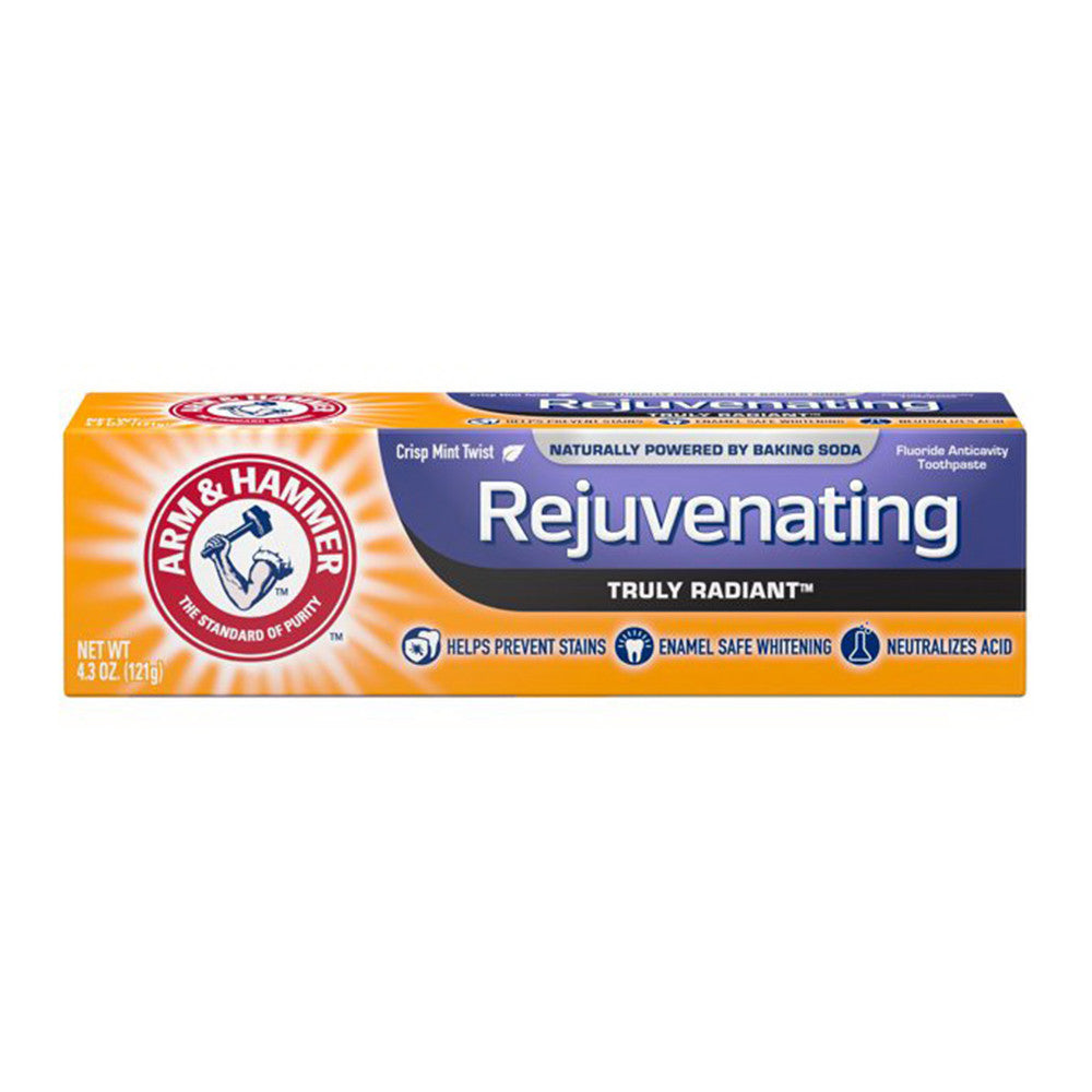 Arm & Hammer Truly Radiant Rejuvenating Whitening Toothpaste, Fresh Mint, 4.3 oz