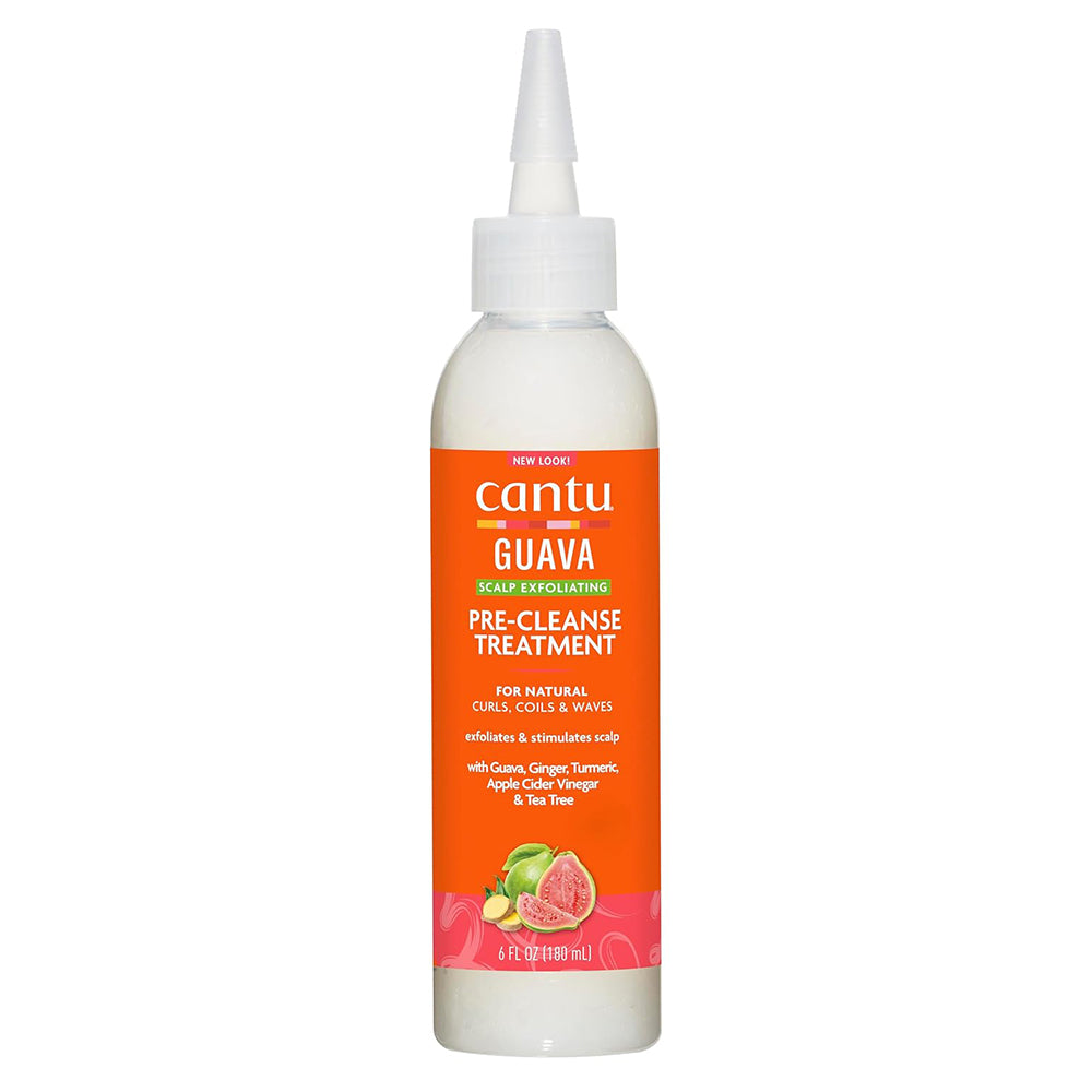 Cantu Guava and Ginger Scalp Exfoliating Pre Cleanse Treatment for Scalp Refresh 6Oz (180ml)