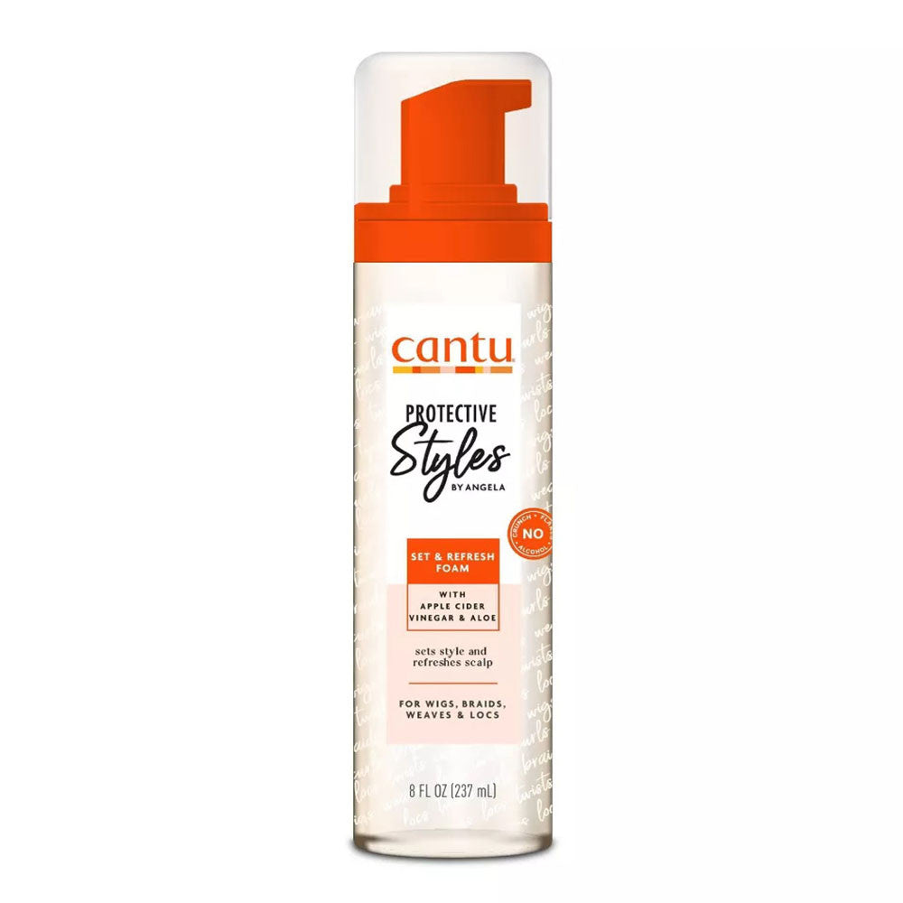 Cantu Protective Styles By Angela Set And Refresh Foam, 8 Oz