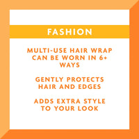 Cantu Mkoby Collection Multi Wear Fashion Head Wrap, Multi Color, 1 Ea