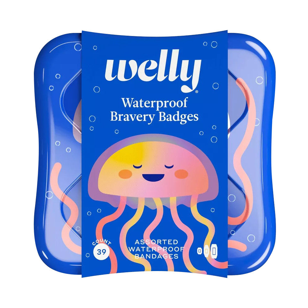 Welly Kids Waterproof Bandages, Jelly Fish, 39 Ea