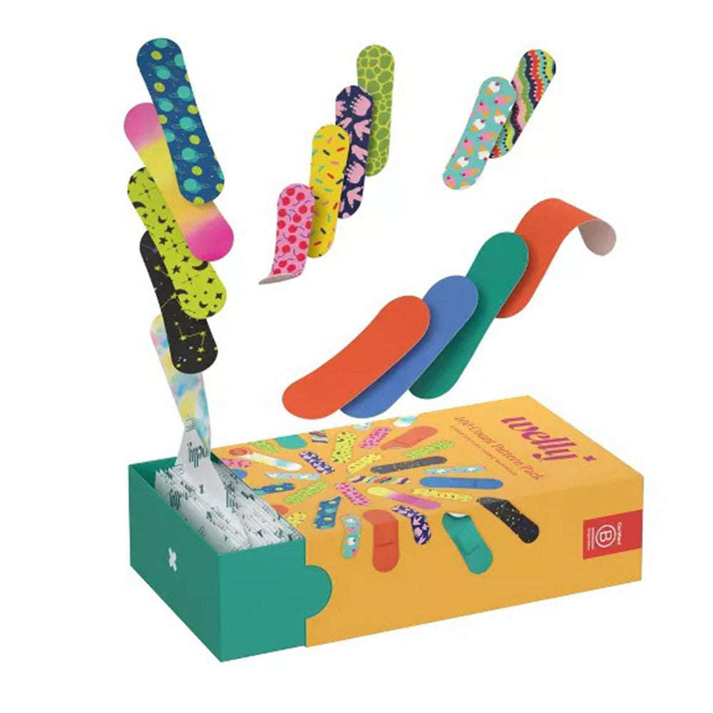 Welly Flex Fabric Assorted Bandage, 100 Ea