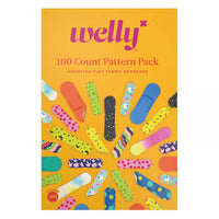 Welly Flex Fabric Assorted Bandage, 100 Ea