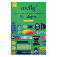 Welly Flex Fabric Bandages, 80 Ea