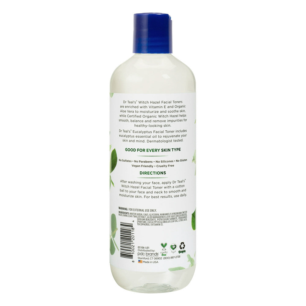 Dr Teals Eucalyptus Witch Hazel Facial Toner, 16 Oz