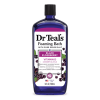Dr Teals Foaming Bath With Pure Epsom Salt, Black Elderberry And Vitamin D, 34 Oz