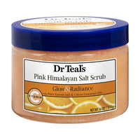 Dr Teal's Pink Himalayan Salt Body Scrub Glow and Radiance, 16 Oz