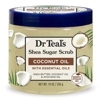 Dr Teals Shea Sugar Scrub with Coconut Oil, 19 Oz