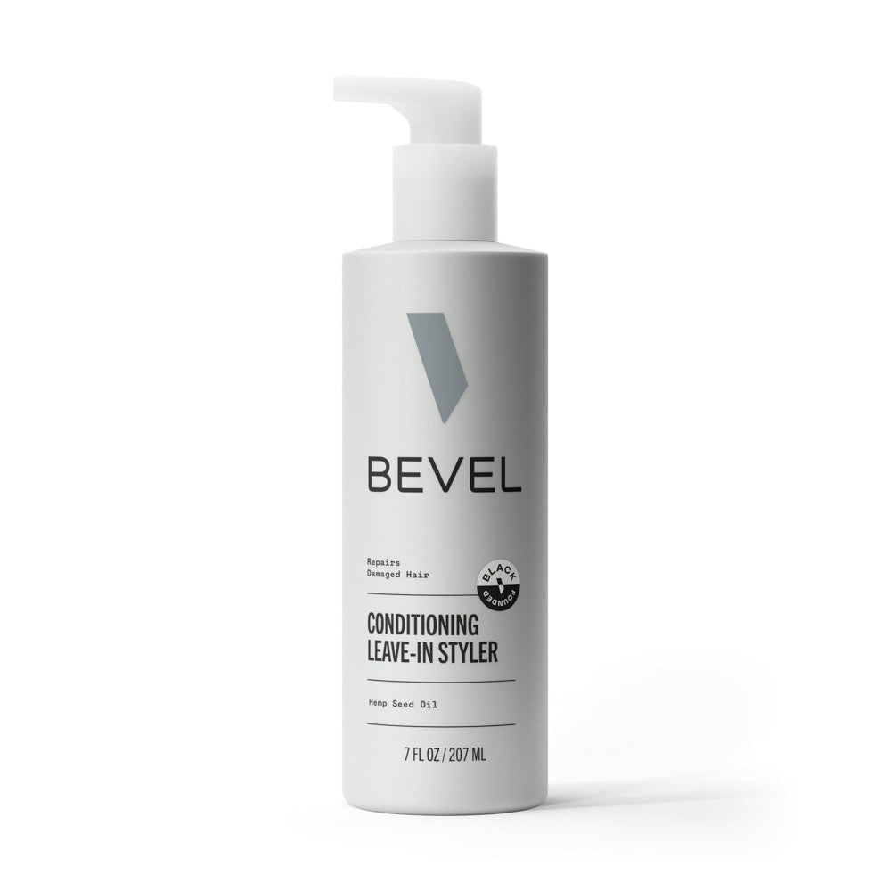 Bevel Hair Conditioning Leave-in Styler Daily Lotion, Hemp Seed Oil, 7 Oz