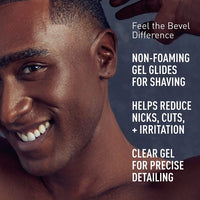 Bevel Clear Shave Gel for Men with Aloe Vera and Cucumber, 4 Oz