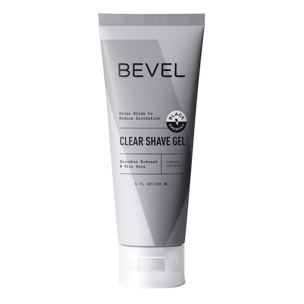 Bevel Clear Shave Gel for Men with Aloe Vera and Cucumber, 4 Oz