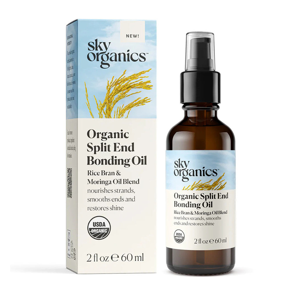 Sky Organics Organic Split End Bonding Oil, 2 Oz
