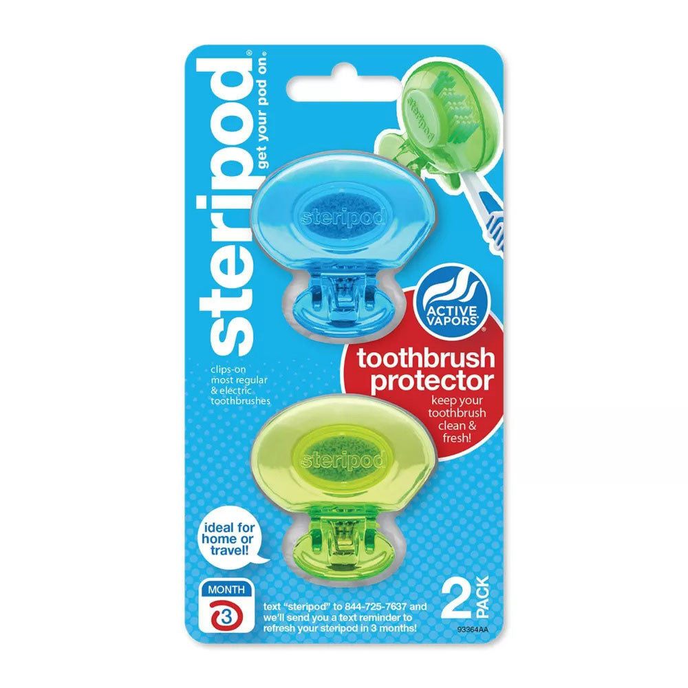Steripod Toothbrush Protector Cover, 2 Ea